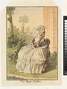 Madame la Marquise de Coëtlogon by Louis de Carmontelle
