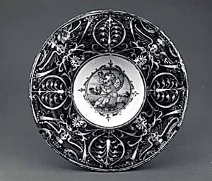 Maiolica: Plate (tondino) by Unknown Artist