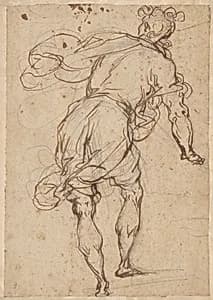 Male Figure Seen from Behind by Alessandro Maganza