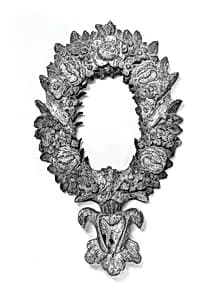 Palatina-style oval frame by Unknown Artist