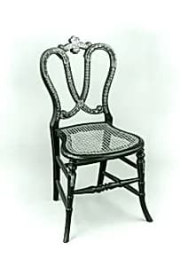 Papier-mâchè side chair by Unknown Artist