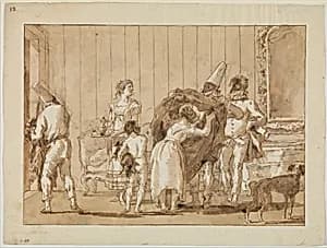 Punchinello as a Dressmaker