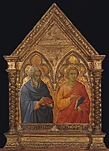 Saints Matthias and Thomas by Bartolomeo Bulgarini