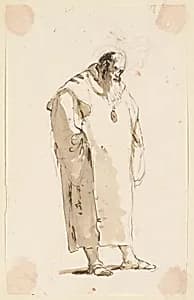 Standing Man, Facing Half Right by Giovanni Battista Tiepolo