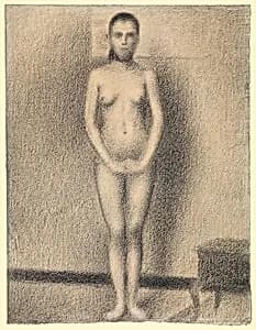 Study for "Poseuses" by Georges Seurat