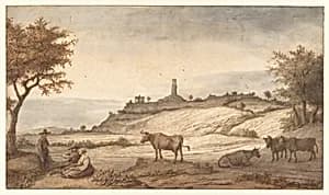 The Monterberg Seen from Kalkar by Lambert Doomer