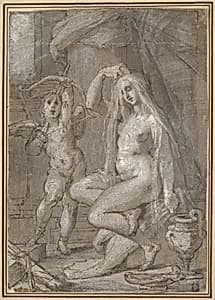 Venus and Amor by Bartholomeus Spranger