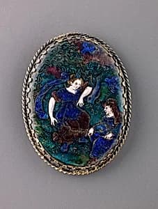 Watchcase cover: Pomona and Vertumnus by Suzanne de Court