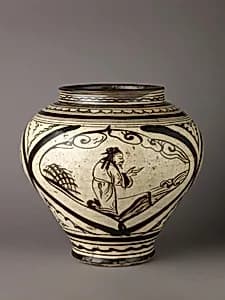 Wine jar (Guan), Cizhou ware by Chinese