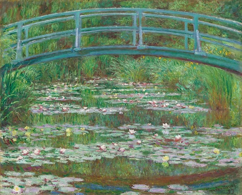 NGA — The Japanese Footbridge (1899) by Claude Monet