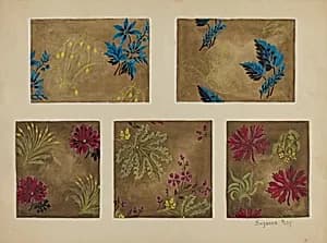 5 Printed Textiles by Suzanne Roy