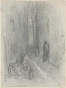 A Backstreet in London by Gustave Doré