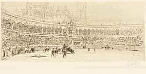 A Bull Fight, Seville by William Walcot