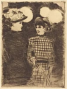 A Bullier (To Bullier's) by Jean-Louis Forain