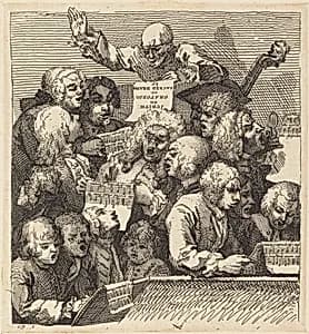 A Chorus of Singers by William Hogarth