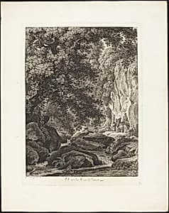 A Cività Castellana by Johann Christian Reinhart