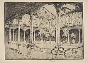 A Cloister, Venice by Ernest D. Roth