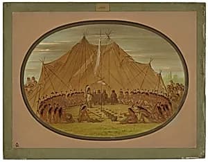 A Dog Feast - Sioux by George Catlin