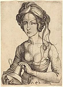A Foolish Virgin by Martin Schongauer