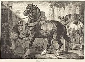 A French Farrier by Théodore Gericault