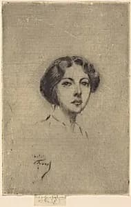A French Girl by Théodore Roussel