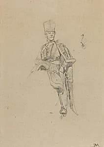 A French Hussar by Jean-Louis-Ernest Meissonier