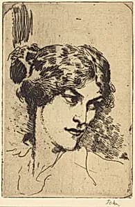A Girl's Head - K by Augustus John