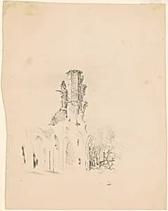 A Gothic Ruin by James Goodwyn Clonney