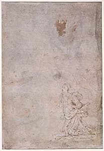 A Kneeling Angel by Fra Bartolommeo