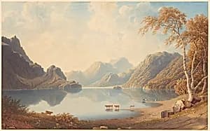A Loch in Scotland by George Fennel Robson