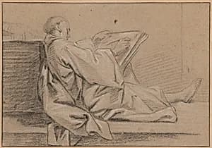 A Man Drawing