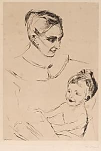 A Mother's Joy (Morsglede) by Edvard Munch