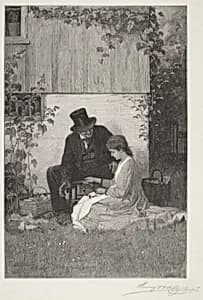 A New England Peddler by Henry Wolf
