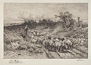 A New England Road by Peter Moran