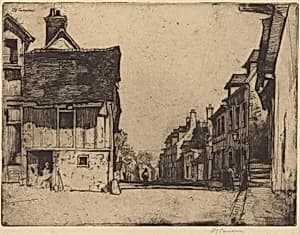 A Norman Village by David Young Cameron