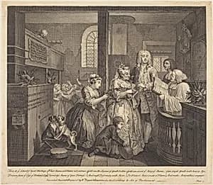 A Rake's Progress: pl.5 by William Hogarth