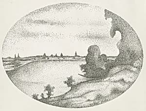 A River Landscape by Albert Dubois-Pillet