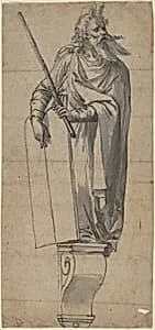 A Sculpture of Moses by German 16th Century (Augsburg?)