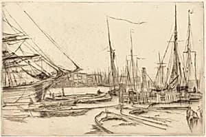 A Sketch from Billingsgate by James McNeill Whistler