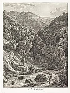 A Subiaco (Near Subiaco) by Johann Christian Reinhart
