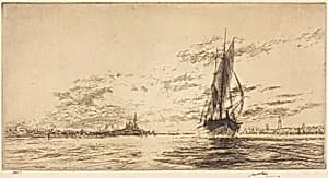 A Tartane Leaving Venice by James McBey