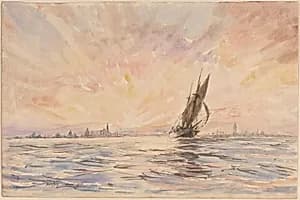 A Tartane Leaving Venice by James McBey