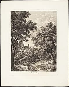 A Tivoli by Johann Christian Reinhart