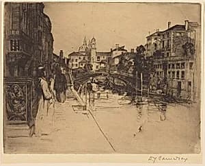 A Venetian Convent by David Young Cameron