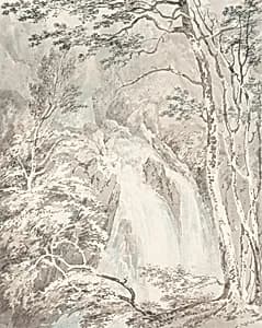 A Waterfall by Joseph Mallord William Turner