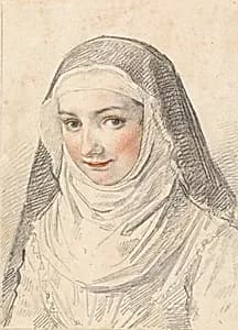 A Young Nun by Claude Mellan