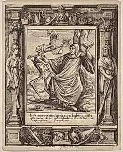 Abbot by Wenceslaus Hollar after Hans Holbein the Younger after Abraham van Diepenbeeck