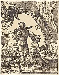 Abraham's Sacrifice by Albrecht Altdorfer