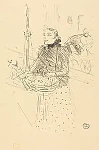 Achetez mes belles violettes by Henri de Toulouse-Lautrec