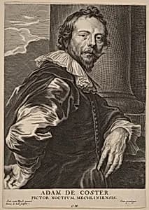 Adam de Coster by Pieter de Jode II after Sir Anthony van Dyck